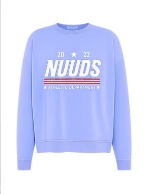 NWT NUUDS French Terry SKY Crewneck
